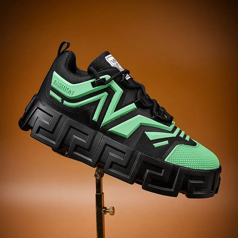 Gen-Z Thick Platform Sneakers Height Increasing Male