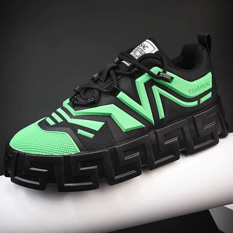 Gen-Z Thick Platform Sneakers Height Increasing Male