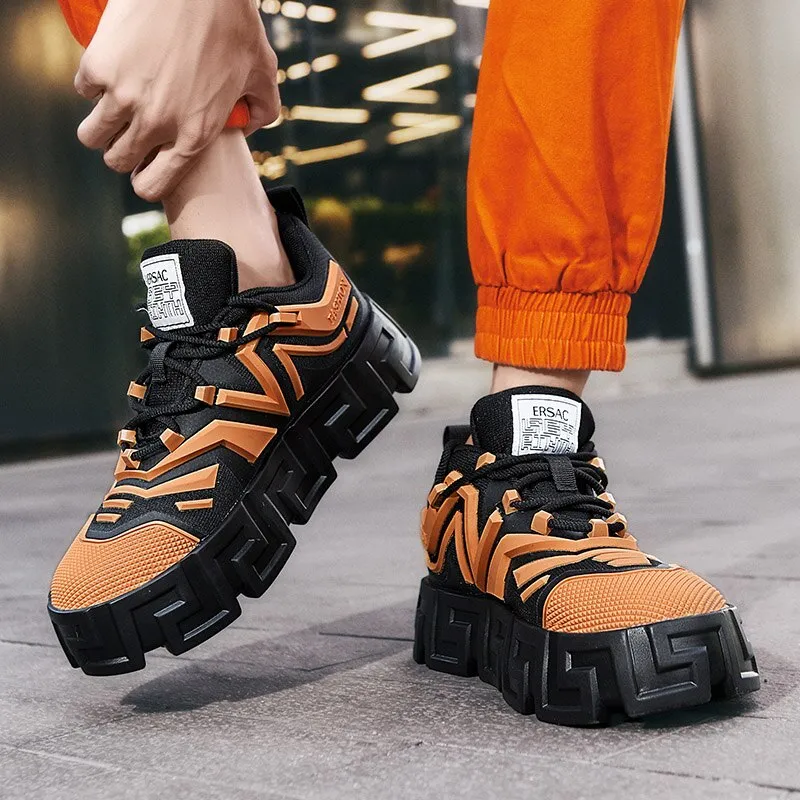 Gen-Z Thick Platform Sneakers Height Increasing Male