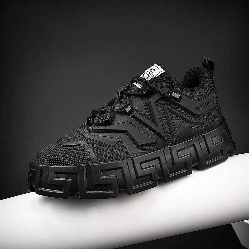 Gen-Z Thick Platform Sneakers Height Increasing Male