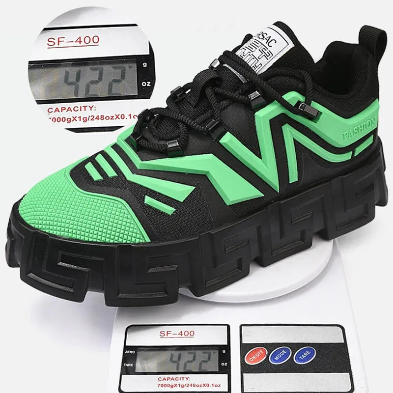 Gen-Z Thick Platform Sneakers Height Increasing Male