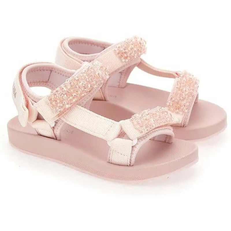 Girls Pink Jewel Sandal