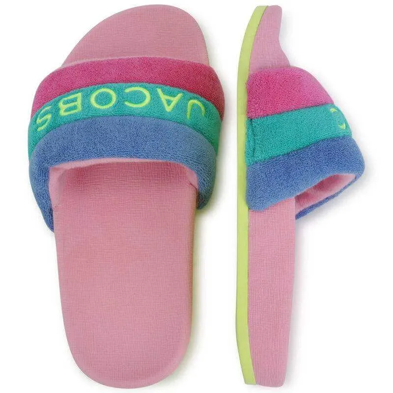 Girls Pink Logo Sliders