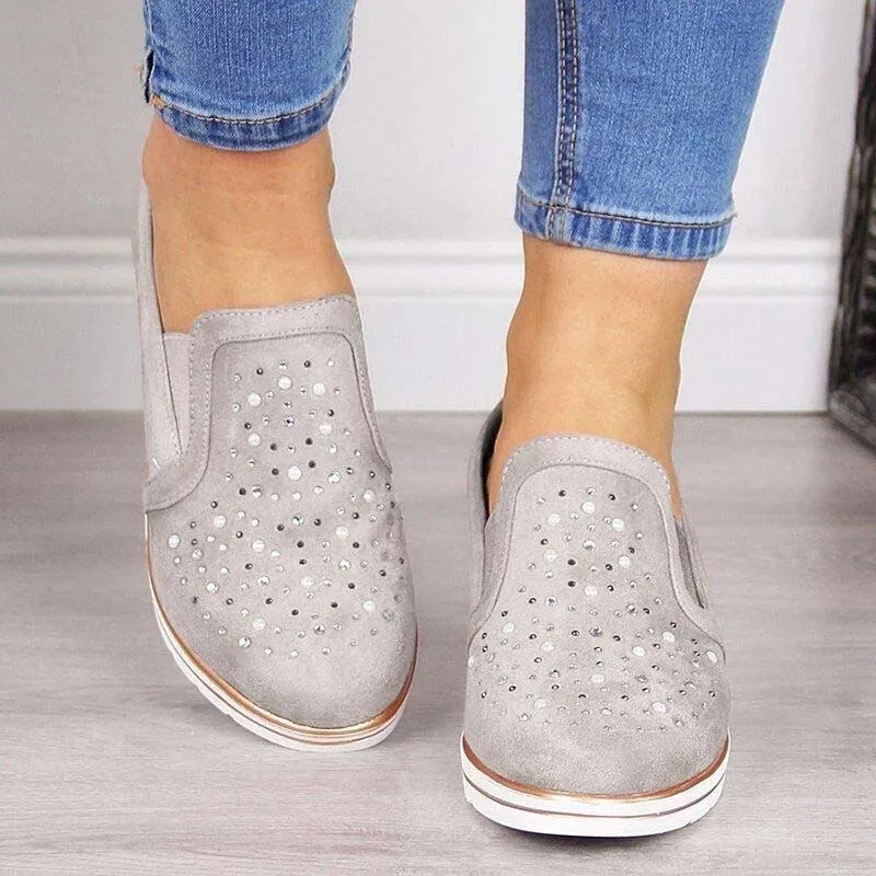 GS Wegde | Luxe wedge sneakers met strass details voor dames