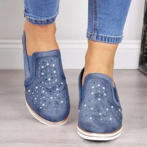 GS Wegde | Luxe wedge sneakers met strass details voor dames