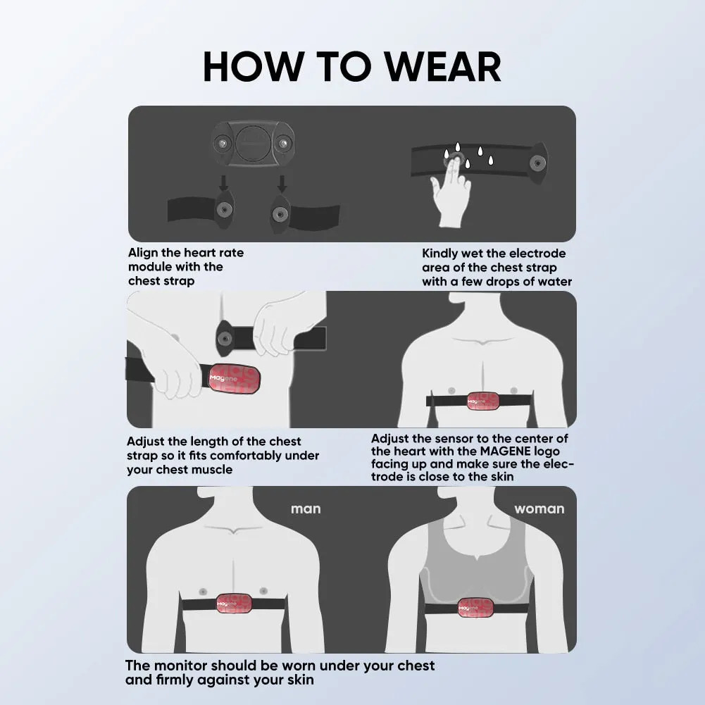 H603 Chest Strap Heart Rate Monitor