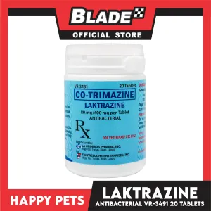 Happy Pets Co - Trimazine Laktrazine 20 tablets Antibacterial 80mg/400mg per tablet VR-3481
