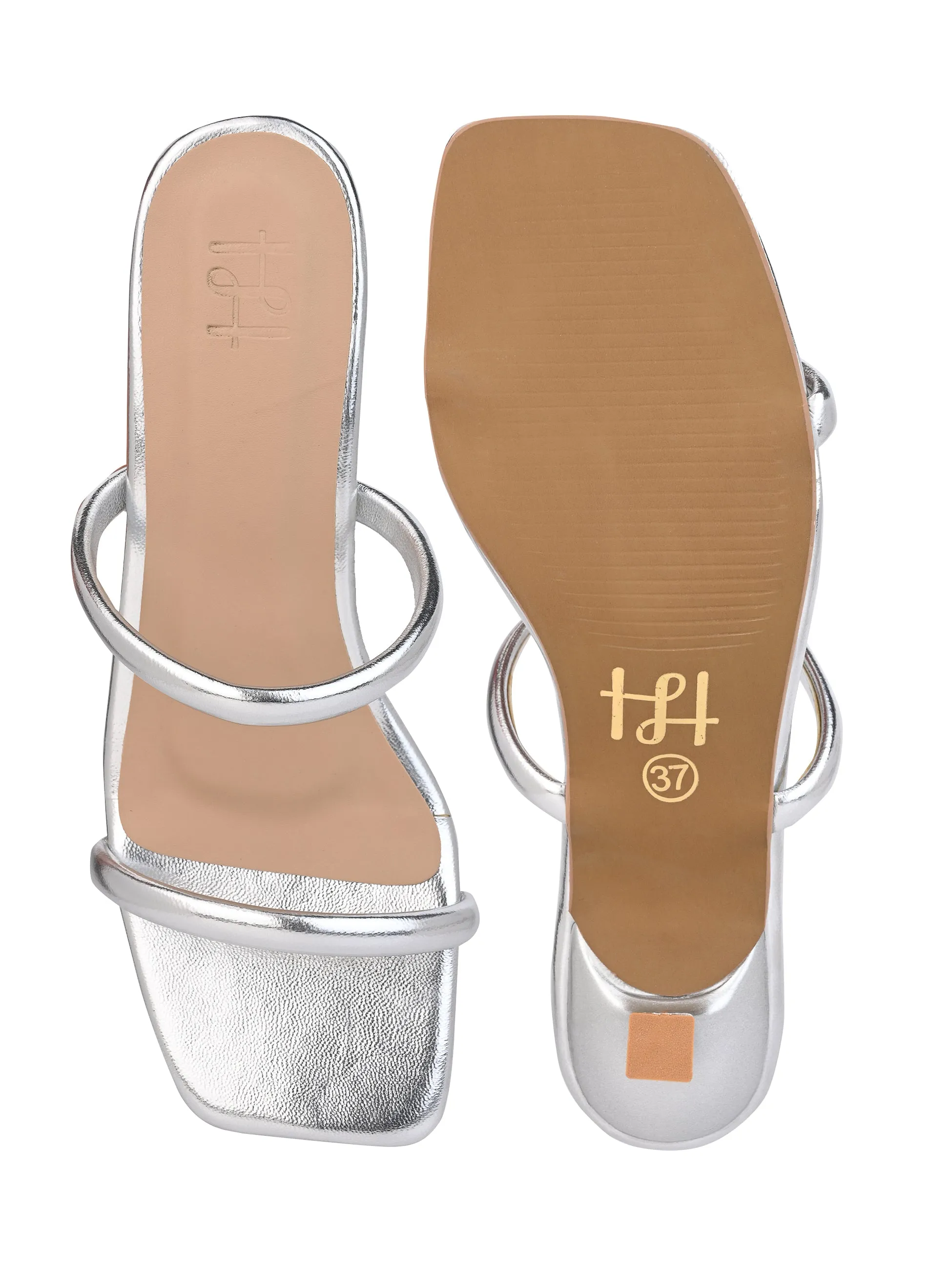 Hydes N Hues Silver Heels