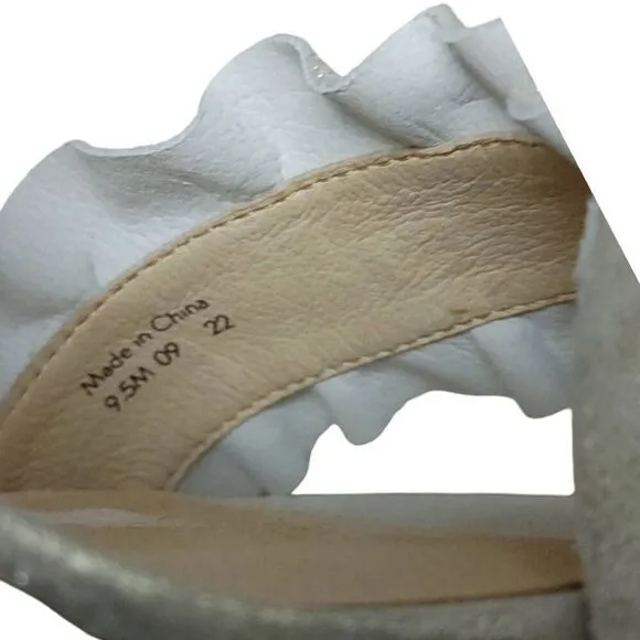 Jack Rogers Rosie Ruffle Wedge Sz 9.5M