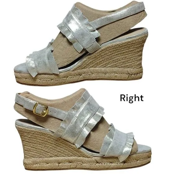 Jack Rogers Rosie Ruffle Wedge Sz 9.5M