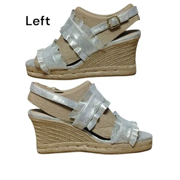 Jack Rogers Rosie Ruffle Wedge Sz 9.5M