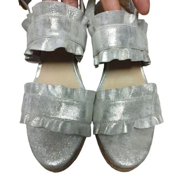Jack Rogers Rosie Ruffle Wedge Sz 9.5M