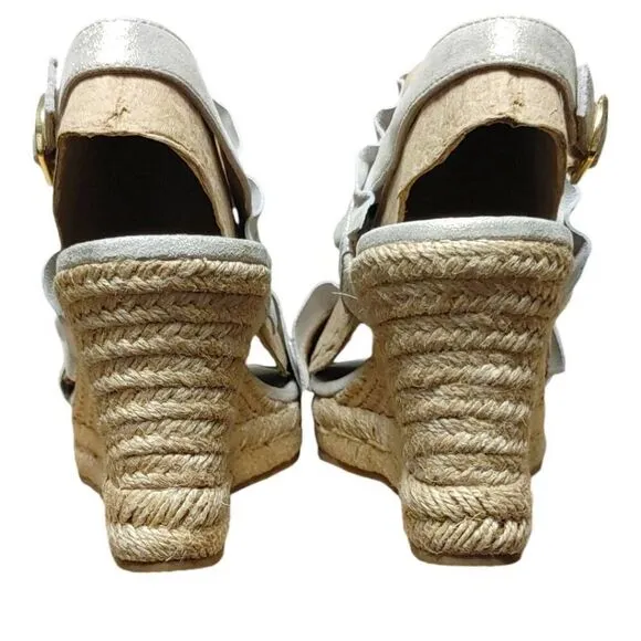 Jack Rogers Rosie Ruffle Wedge Sz 9.5M
