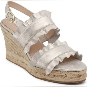 Jack Rogers Rosie Ruffle Wedge Sz 9.5M