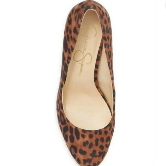 Jessica Simpson Nellah Leopard Platform 5.5” Heels Pumps NWOB 7.5