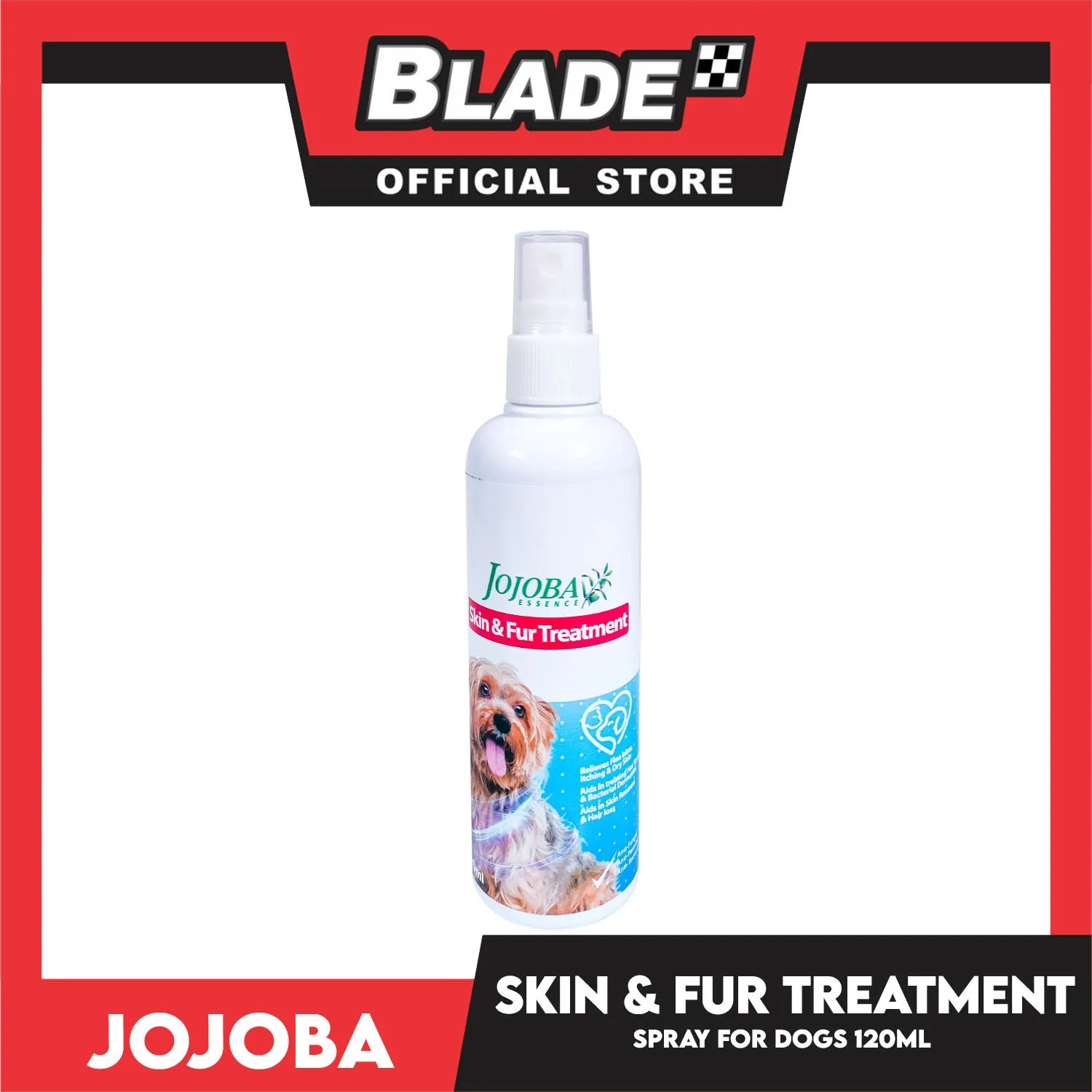 Jojoba Essence Skin And Fur Treatment Spray 120ml Anti-Fungal, Anti-Parasite, Anti-Bacterial For Dogs