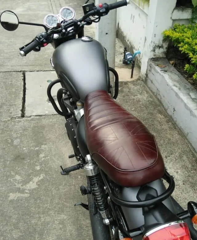 KB-TASUS - Triumph Bonneville Air-Cooled Scrambler Union Jack Seat
