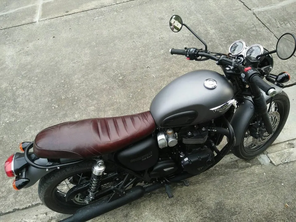 KB-TASUS - Triumph Bonneville Air-Cooled Scrambler Union Jack Seat