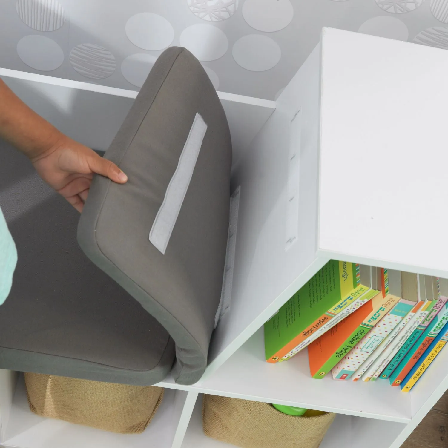 KidKraft Bookcase with Reading Nook - White