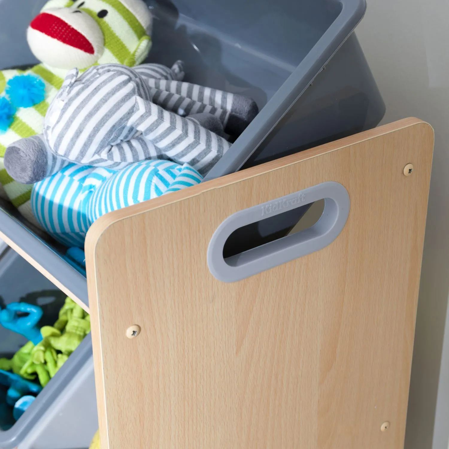 KidKraft Sort It & Store it Bin Unit - Gray & Natural