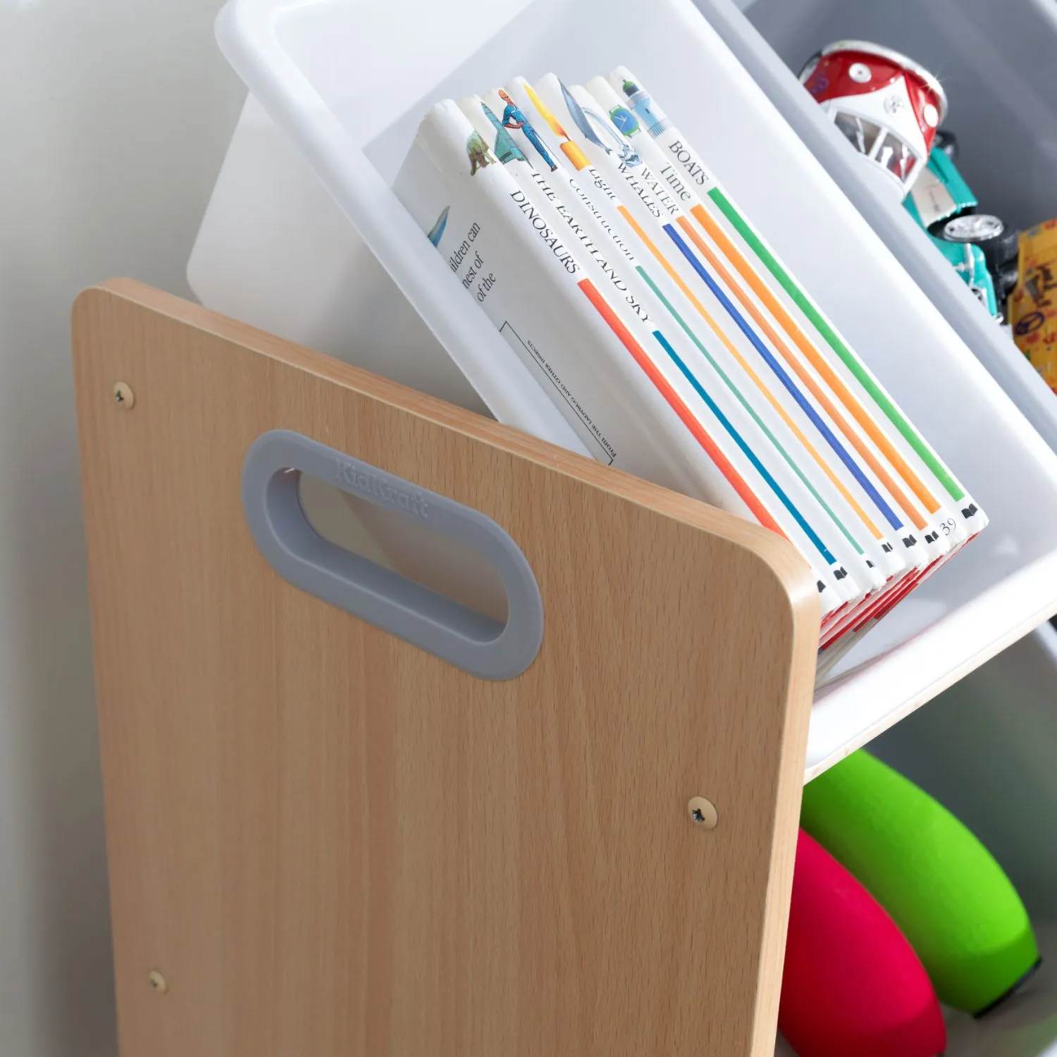 KidKraft Sort It & Store it Bin Unit - Gray & Natural