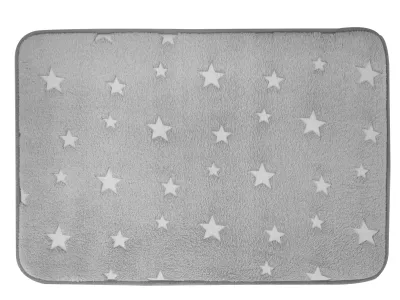 LAUREN TAYLOR - Memory Foam Bath Mat - Stars GLOW in Dark