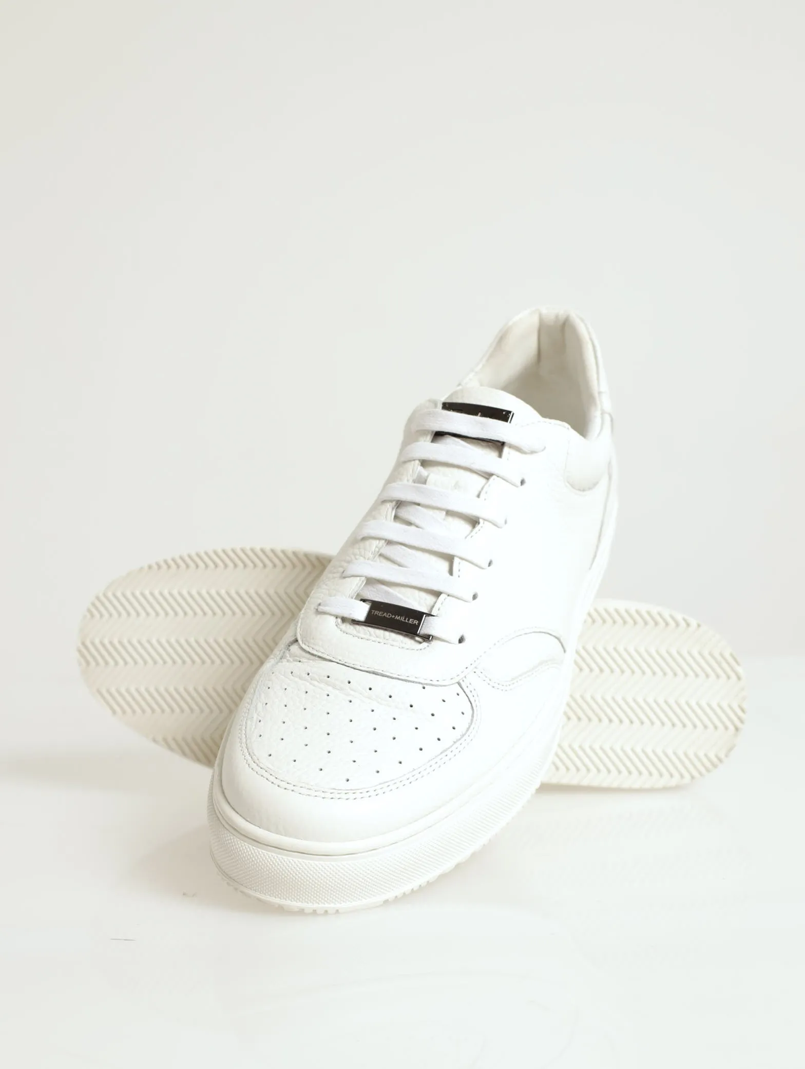Leather Court Sneaker - White