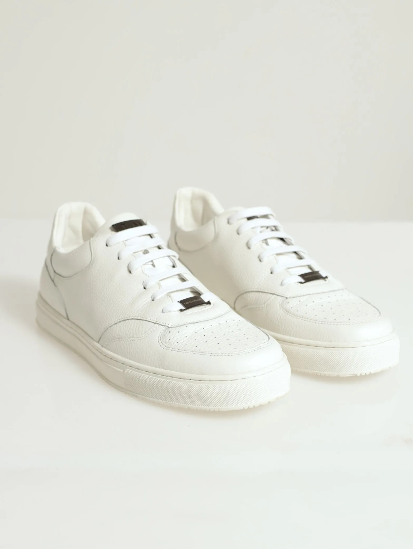 Leather Court Sneaker - White