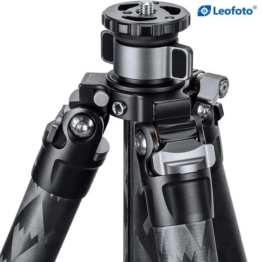 Leofoto LQ-365C Premium Carbon Fiber Tripod with Quick Swap Center Column Apex Platform and Tripod Bag