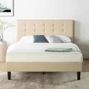 Leonard Tufted Upholstered Platform Bed Zipcode Design™ Size: King