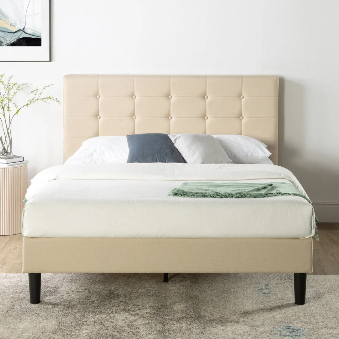 Leonard Tufted Upholstered Platform Bed Zipcode Design™ Size: King
