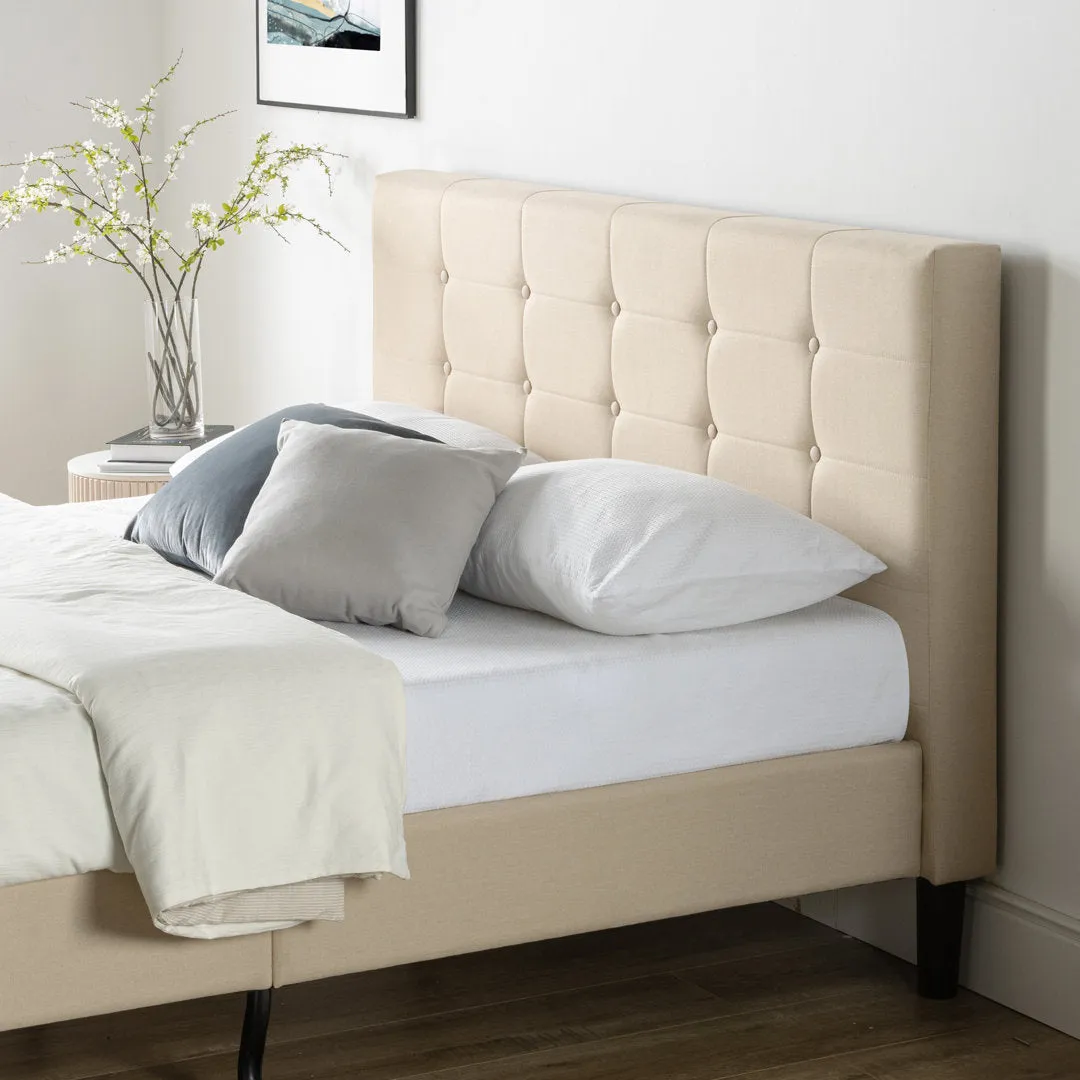 Leonard Tufted Upholstered Platform Bed Zipcode Design™ Size: King