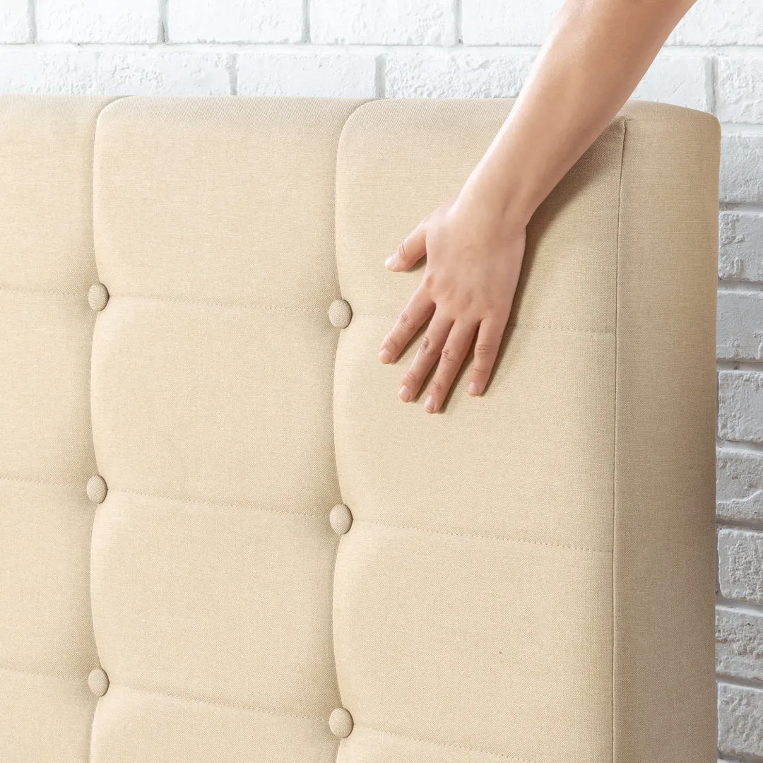 Leonard Tufted Upholstered Platform Bed Zipcode Design™ Size: King