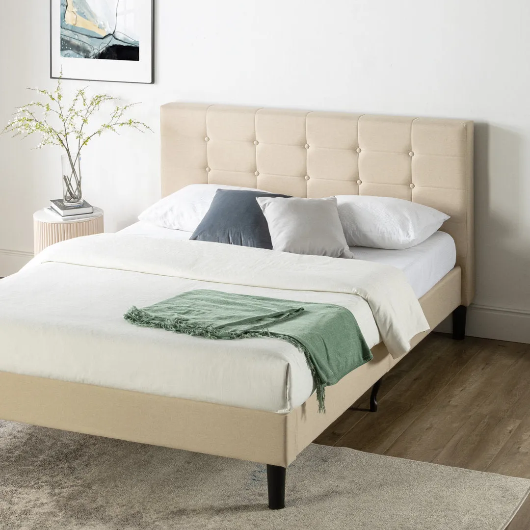 Leonard Tufted Upholstered Platform Bed Zipcode Design™ Size: King