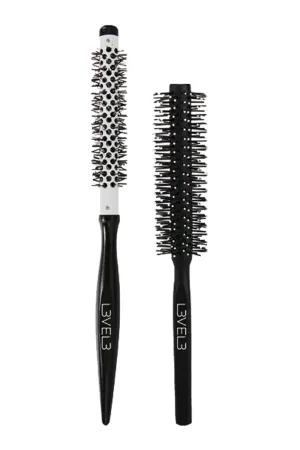 LEVEL 3 2 PIECE WOODEN ROUND BRUSH SET