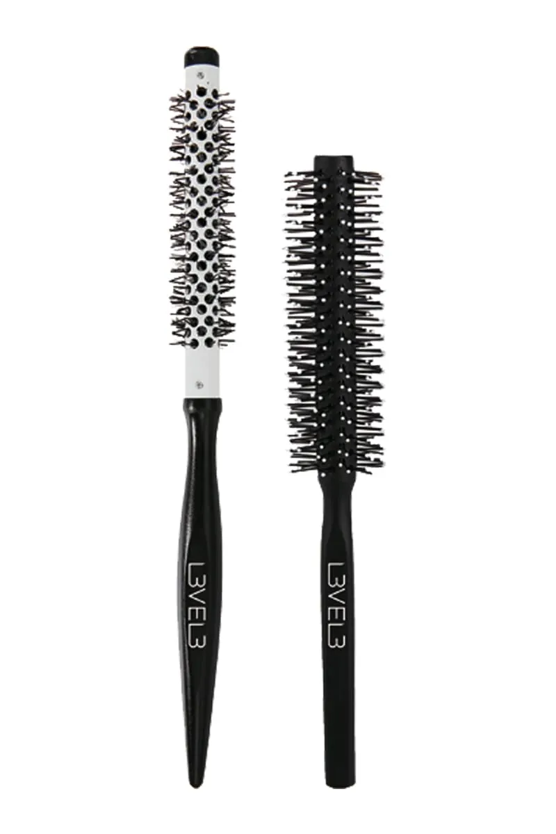 LEVEL 3 2 PIECE WOODEN ROUND BRUSH SET