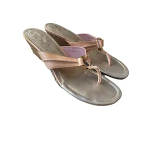Lilly Pulitzer Mckim wedge sandal peach size 8.5