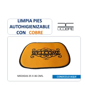 Limpia pies auto-higienizable con cobre, LIQUIDACIÓN.