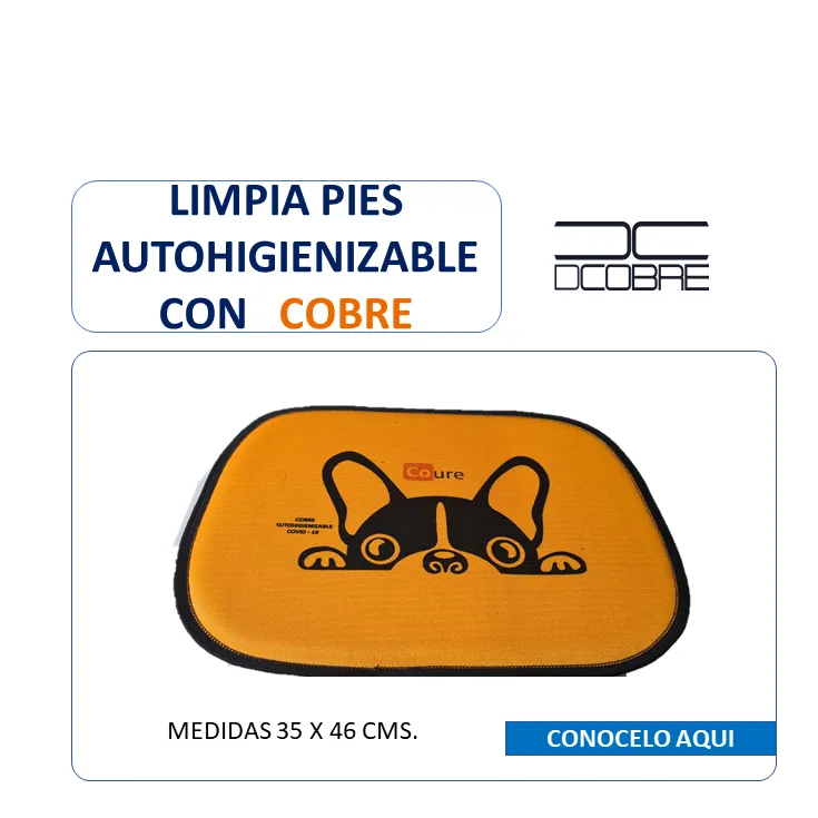 Limpia pies auto-higienizable con cobre, LIQUIDACIÓN.