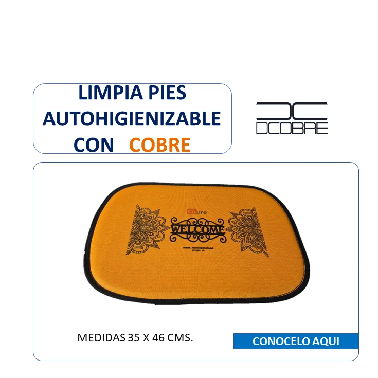 Limpia pies auto-higienizable con cobre, LIQUIDACIÓN.