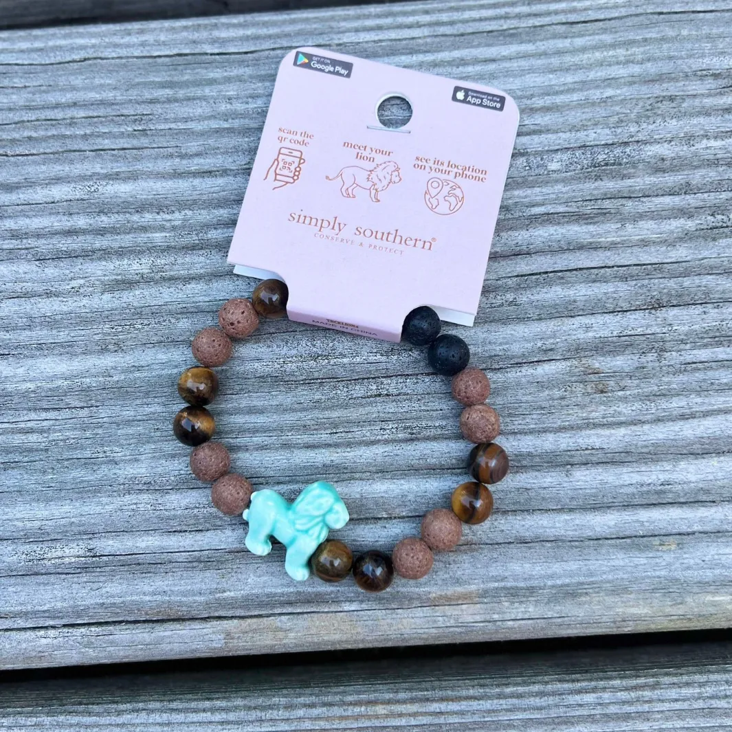 Lion Tracking Bracelets by Simply Southern