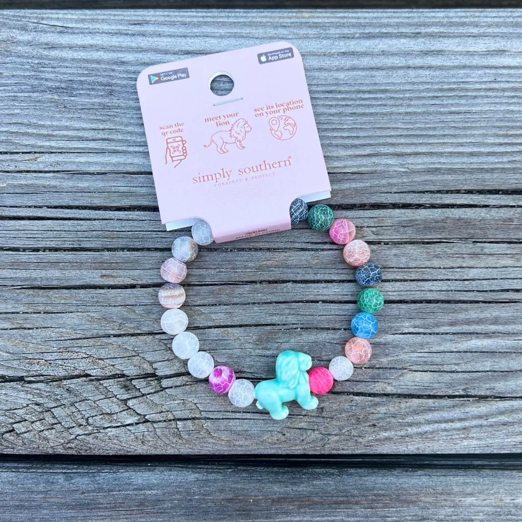 Lion Tracking Bracelets by Simply Southern