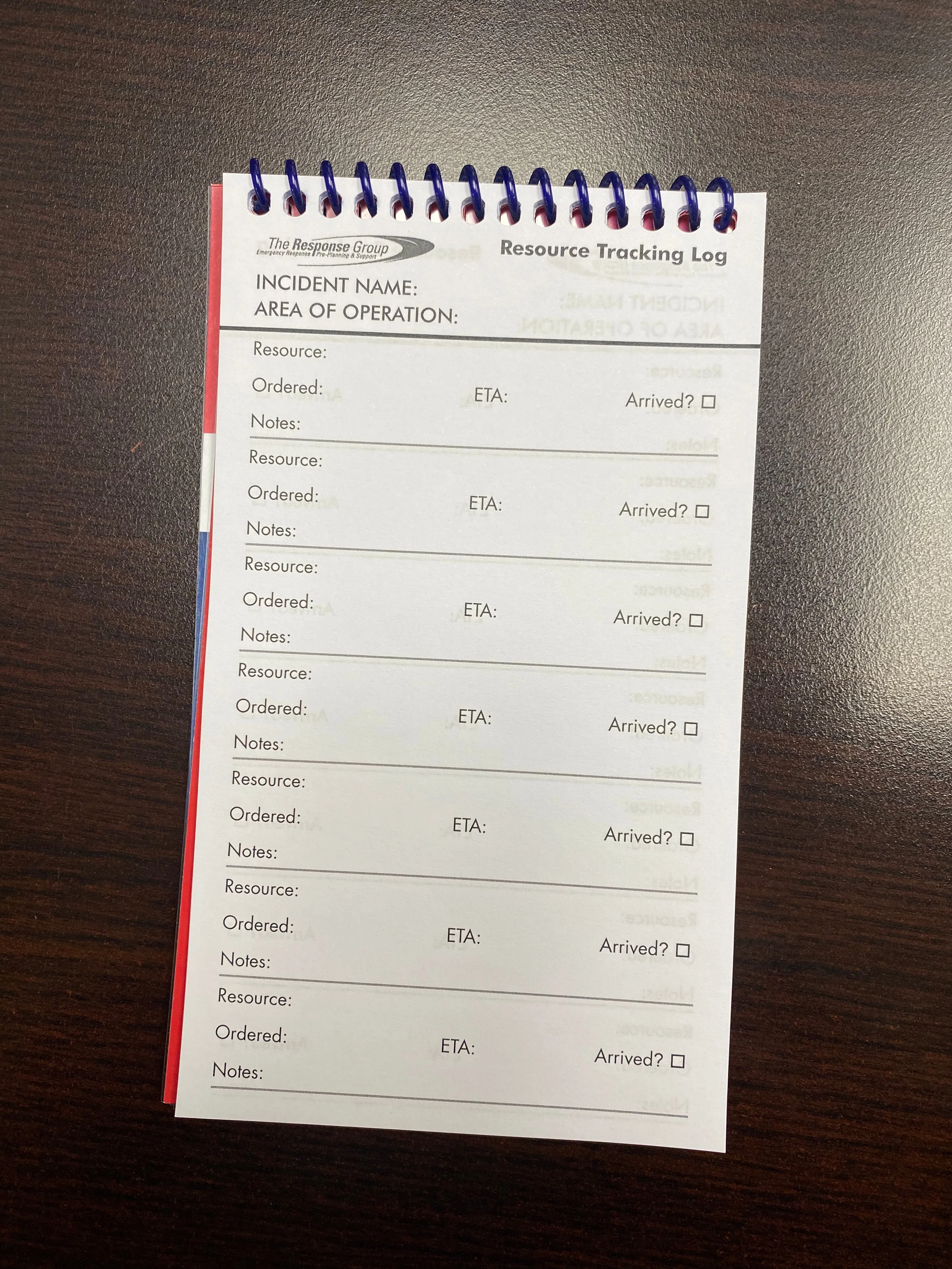 Log Book - Resource Tracking Log