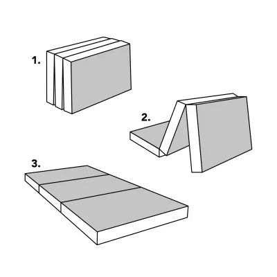 Maison Blanche | Foldable Memory Foam Mattress
