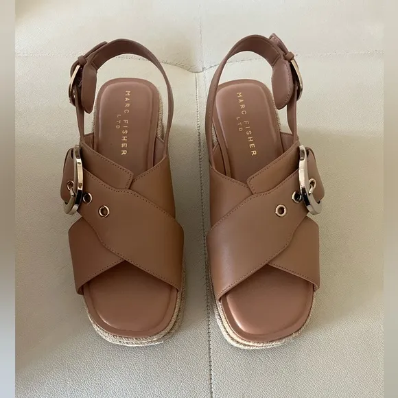 Marc Fisher LTD - Renda Slingback Espadrille Platform Wedge Sandal