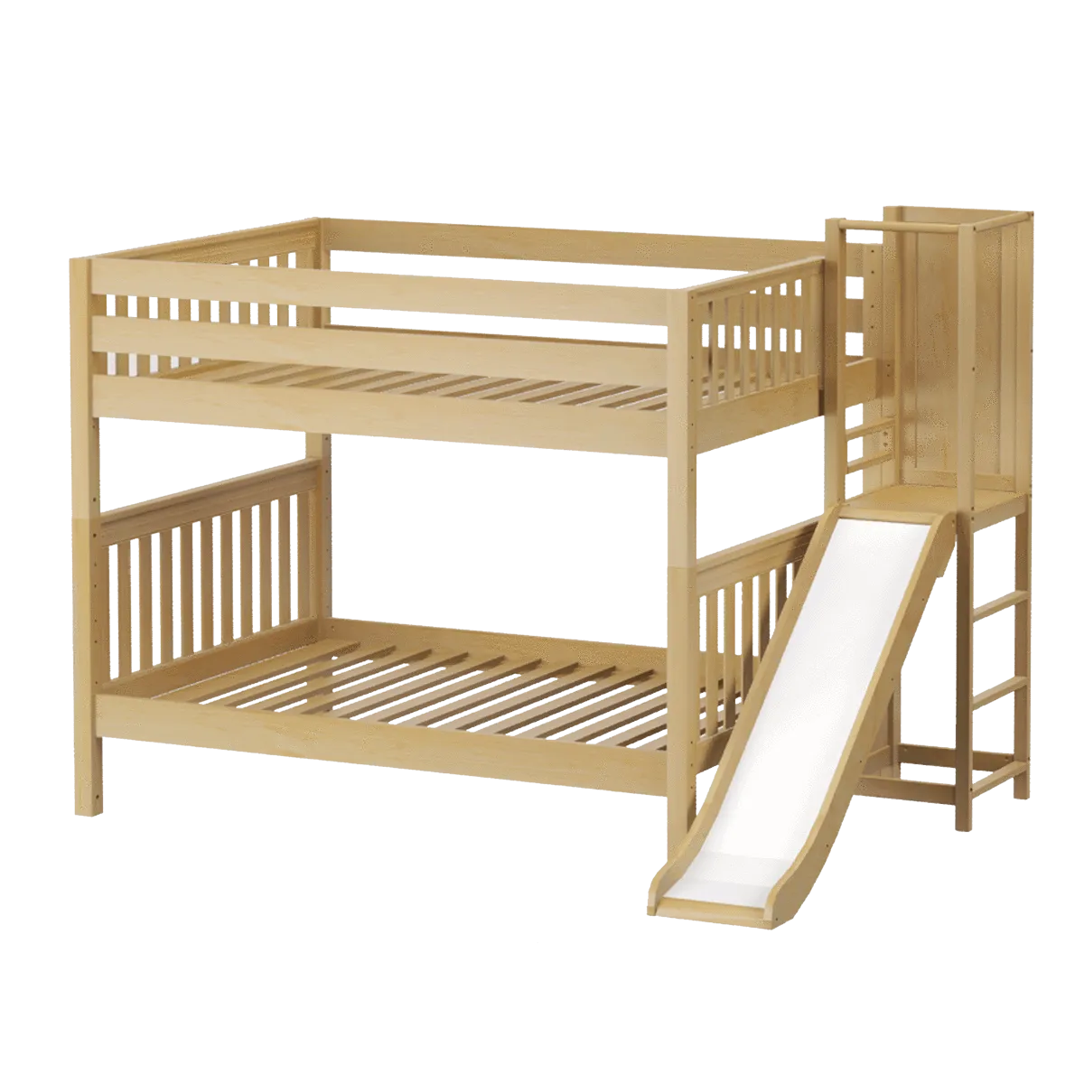 Maxtrix Full Medium Bunk Bed with Slide Platform
