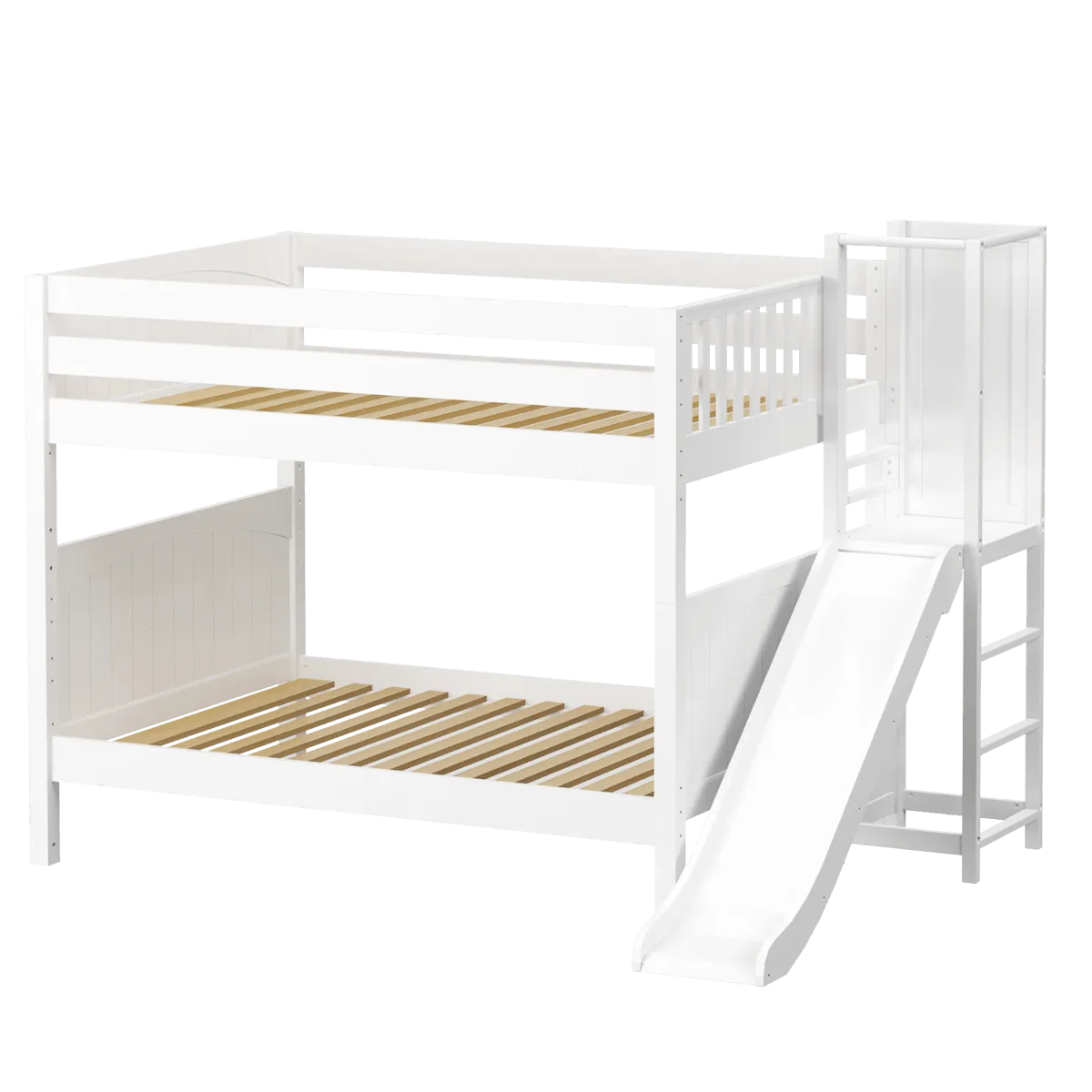 Maxtrix Full Medium Bunk Bed with Slide Platform
