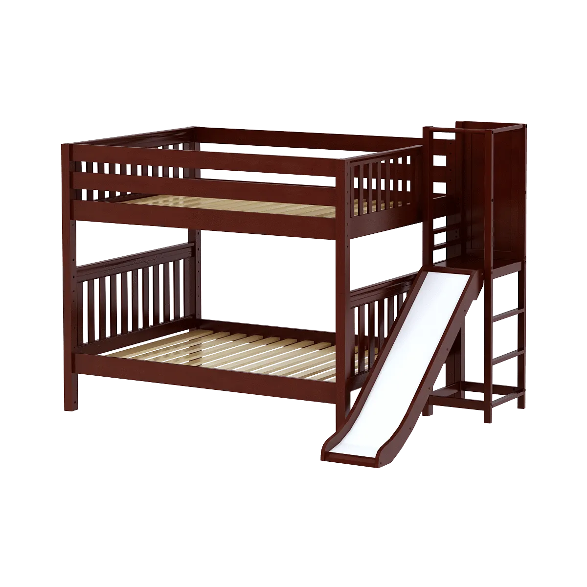 Maxtrix Full Medium Bunk Bed with Slide Platform
