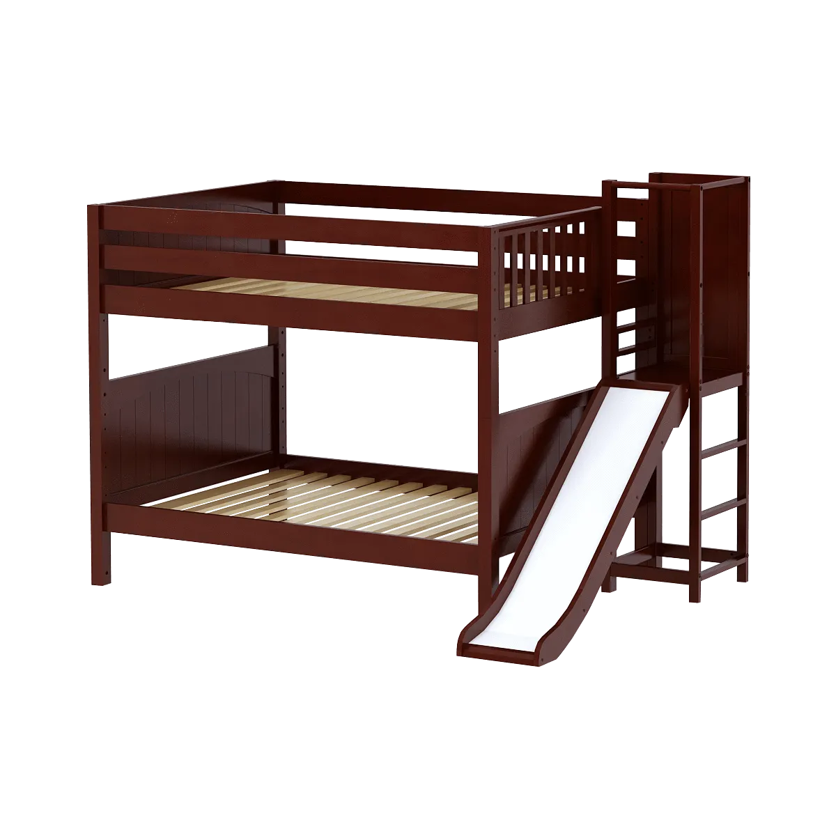 Maxtrix Full Medium Bunk Bed with Slide Platform