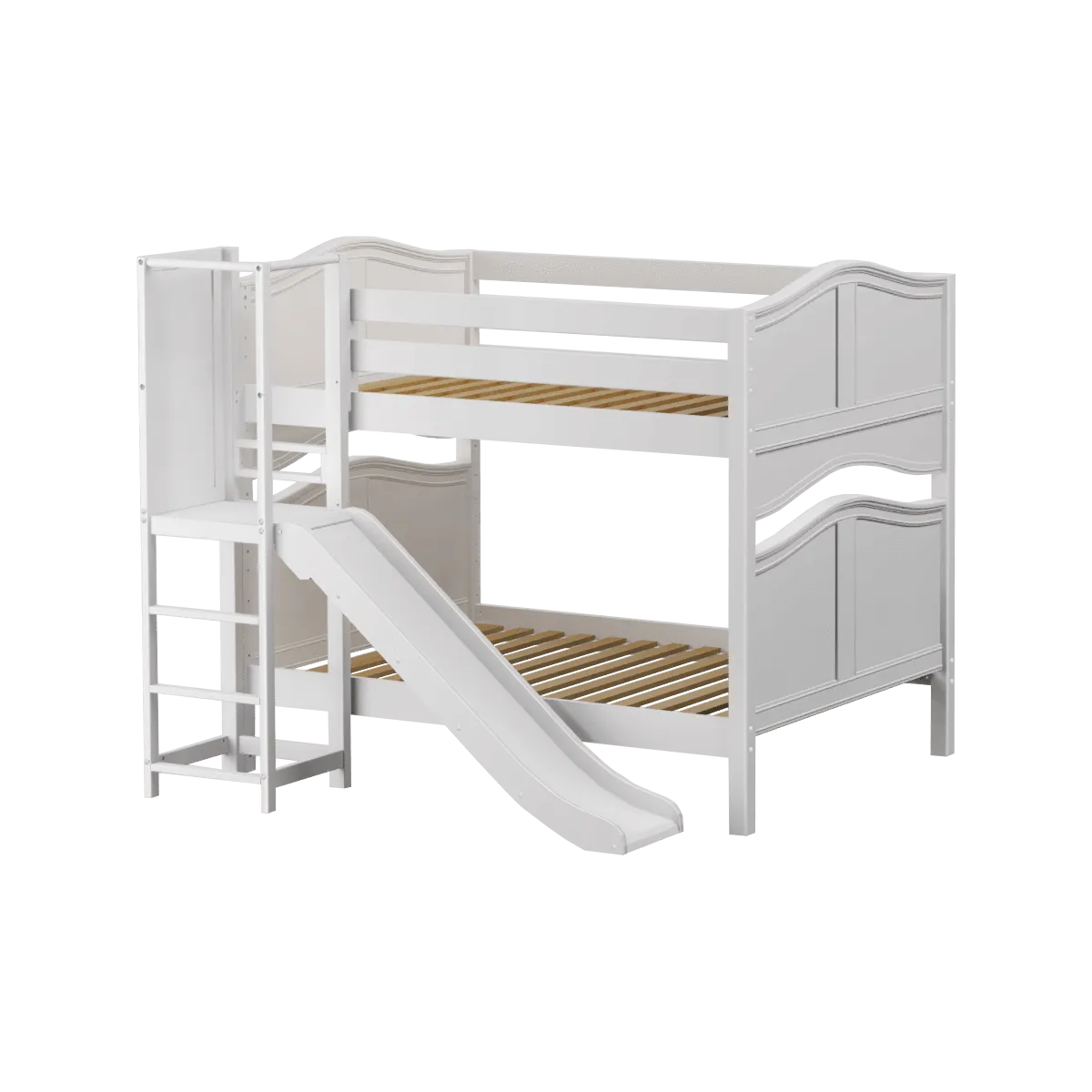 Maxtrix Full Medium Bunk Bed with Slide Platform